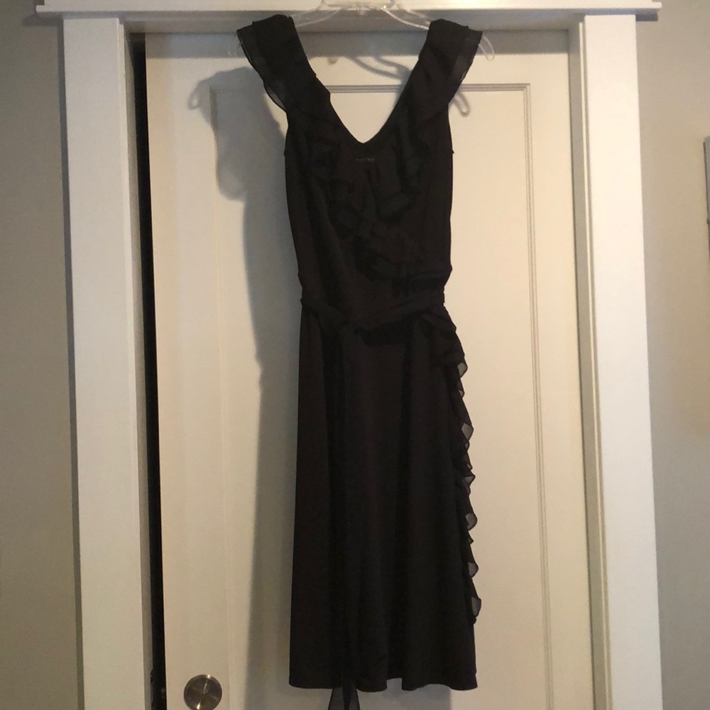 White House Black Market Side Ruffle Dress 8